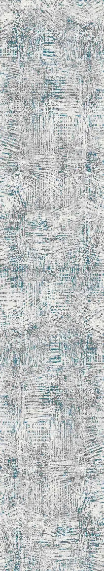 Dynamic Rugs Zen 8341 Grey/Blue Rugs - Runner