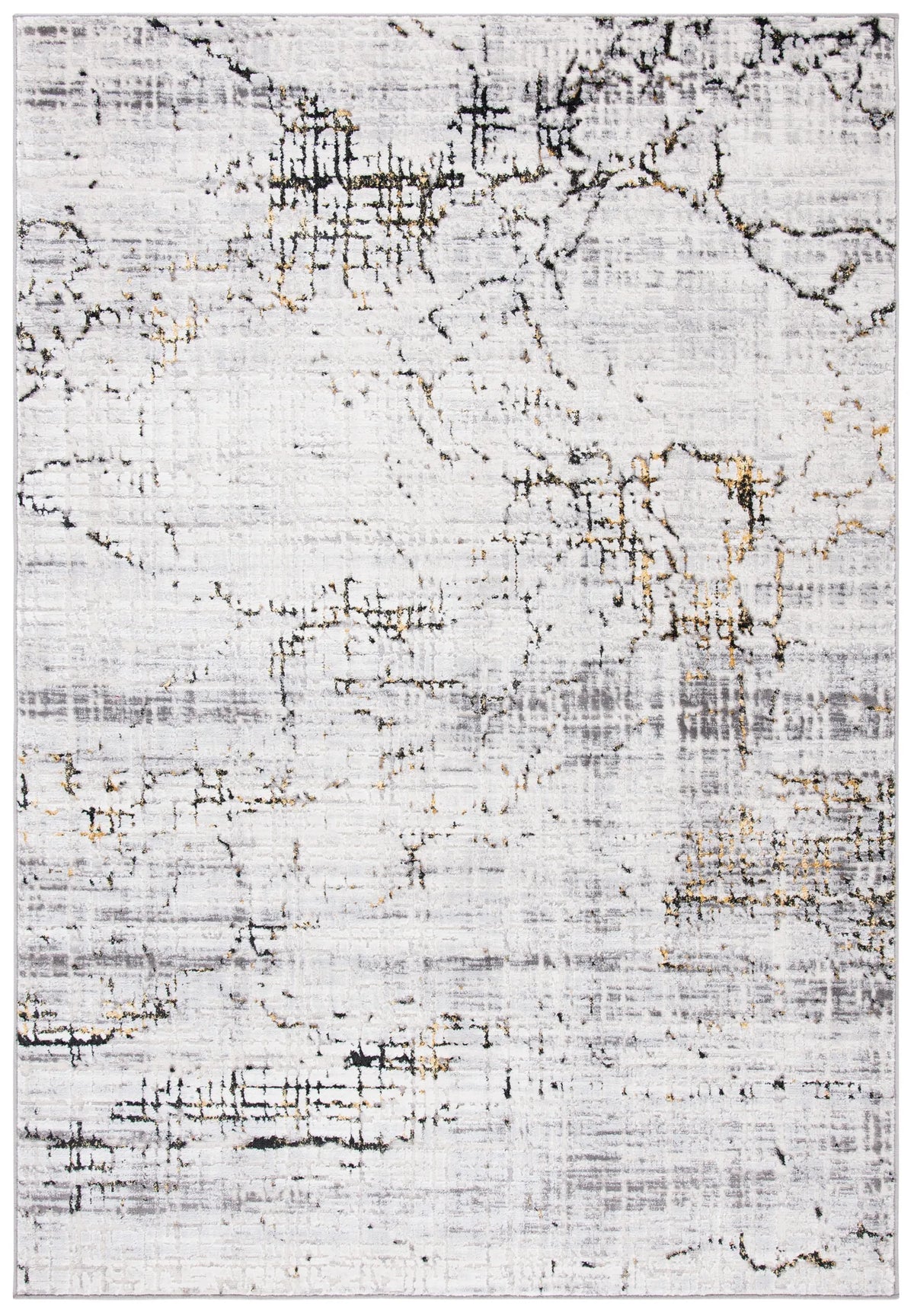 Safavieh Amelia 4'-5" x 6'-5" Rug in Grey / Gold