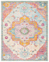 Safavieh Crystal 10'-0" x 14'-0" Rug in Light Blue / Fuchsia