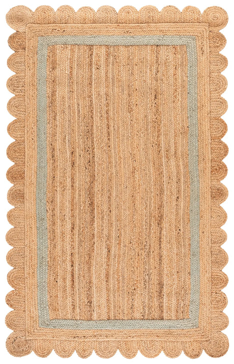 Safavieh Natural Fiber 5'-0" x 8'-0" Rug in Natural / Light Blue