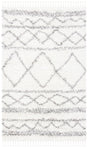Safavieh Pro Lux Shag 400 4'-0" x 6'-0" Rug in Ivory / Grey