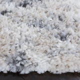 Safavieh Berber Shag 6'-7" x 6'-7" Rug in Grey / Ivory