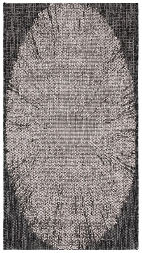 Safavieh Courtyard 2'-0" x 3'-7" Rug in Beige / Black