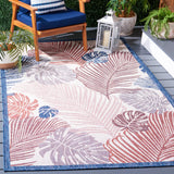 Safavieh Courtyard 4'-0" x 5'-7" Rug in Beige / Rust