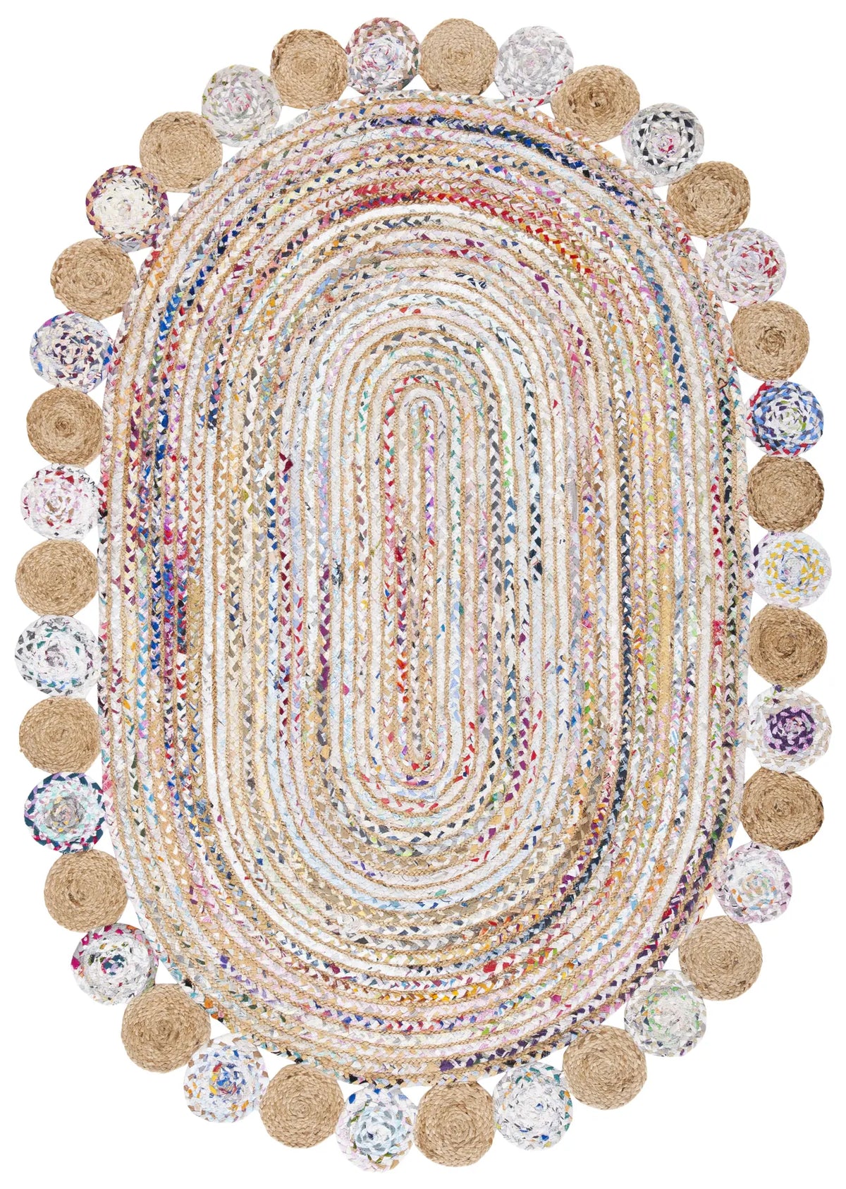 Safavieh Cape Cod 5'-0" x 7'-0" Rug in Beige / Multi