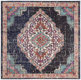 Safavieh Monaco 5'-0" x 5'-0" Rug in Black / Blue