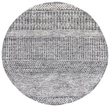 Safavieh Glamour 6'-0" x 6'-0" Rug in Charcoal / Ivory