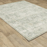 Oriental Weavers Savoy 28107 Green/ Ivory Rug - angle detail