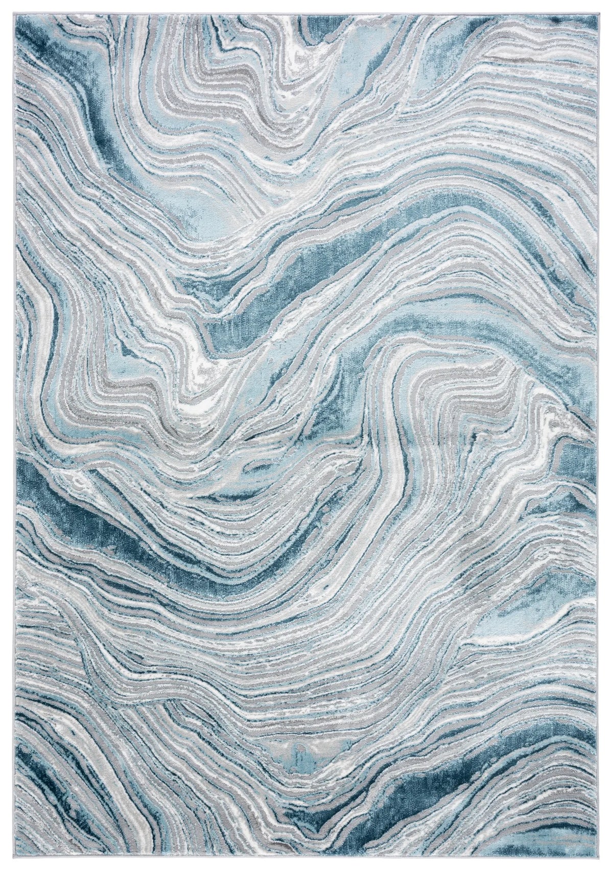 Safavieh Meadow 500 4'-0" x 6'-0" Rug in Blue / Grey