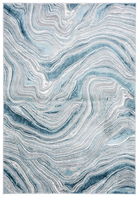 Safavieh Meadow 500 4'-0" x 6'-0" Rug in Blue / Grey