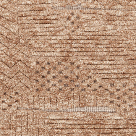 Chandra Keeley KEE-57002 Rust rug, close-up detail