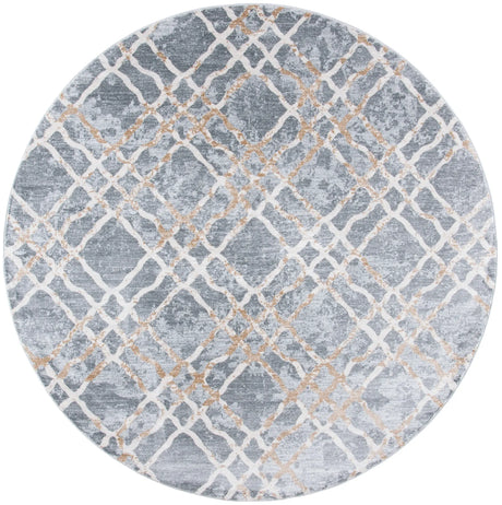 Safavieh Martha Stewart Isabella 6'-7" x 6'-7" Rug in Silver / Ivory