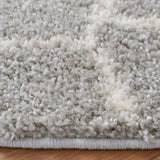 Safavieh Berber Shag 5'-1" x 5'-1" Rug in Light Grey / Cream