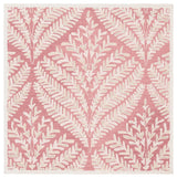Safavieh Capri 5'-0" x 5'-0" Rug in Pink / Ivory