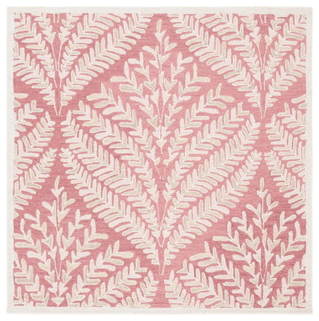 Safavieh Capri 5'-0" x 5'-0" Rug in Pink / Ivory