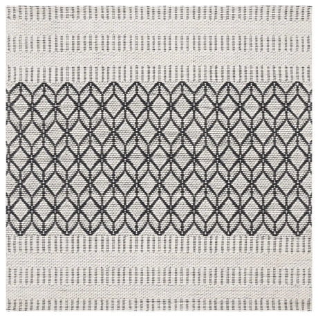 Safavieh Vermont 6'-0" x 6'-0" Rug in Ivory / Black