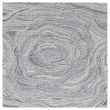 Safavieh Abstract 6'-0" x 6'-0" Rug in Dark Grey / Black