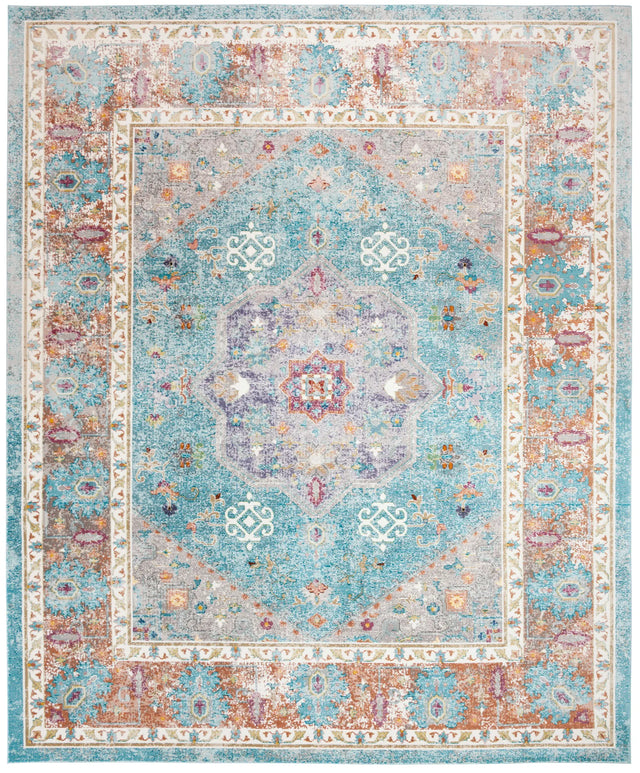 Safavieh Aria 10'-0" x 14'-0" Rug in Blue / Creme
