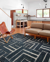Loloi Hagen Hag-05 Blue/White Rugs - room scene 1