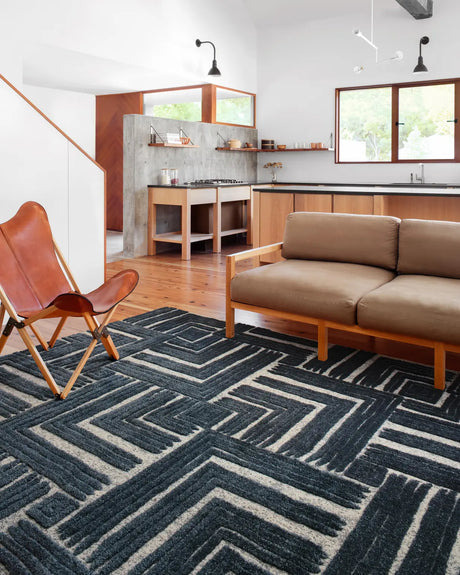 Loloi Hagen Hag-05 Blue/White Rugs - room scene 1