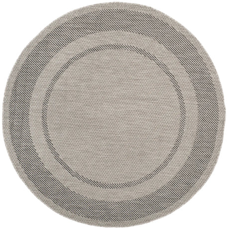 Safavieh Courtyard 5'-3" x 5'-3" Rug in Beige / Black