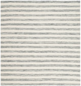Safavieh Dhurries 6'-0" x 6'-0" Rug in Grey / Ivory