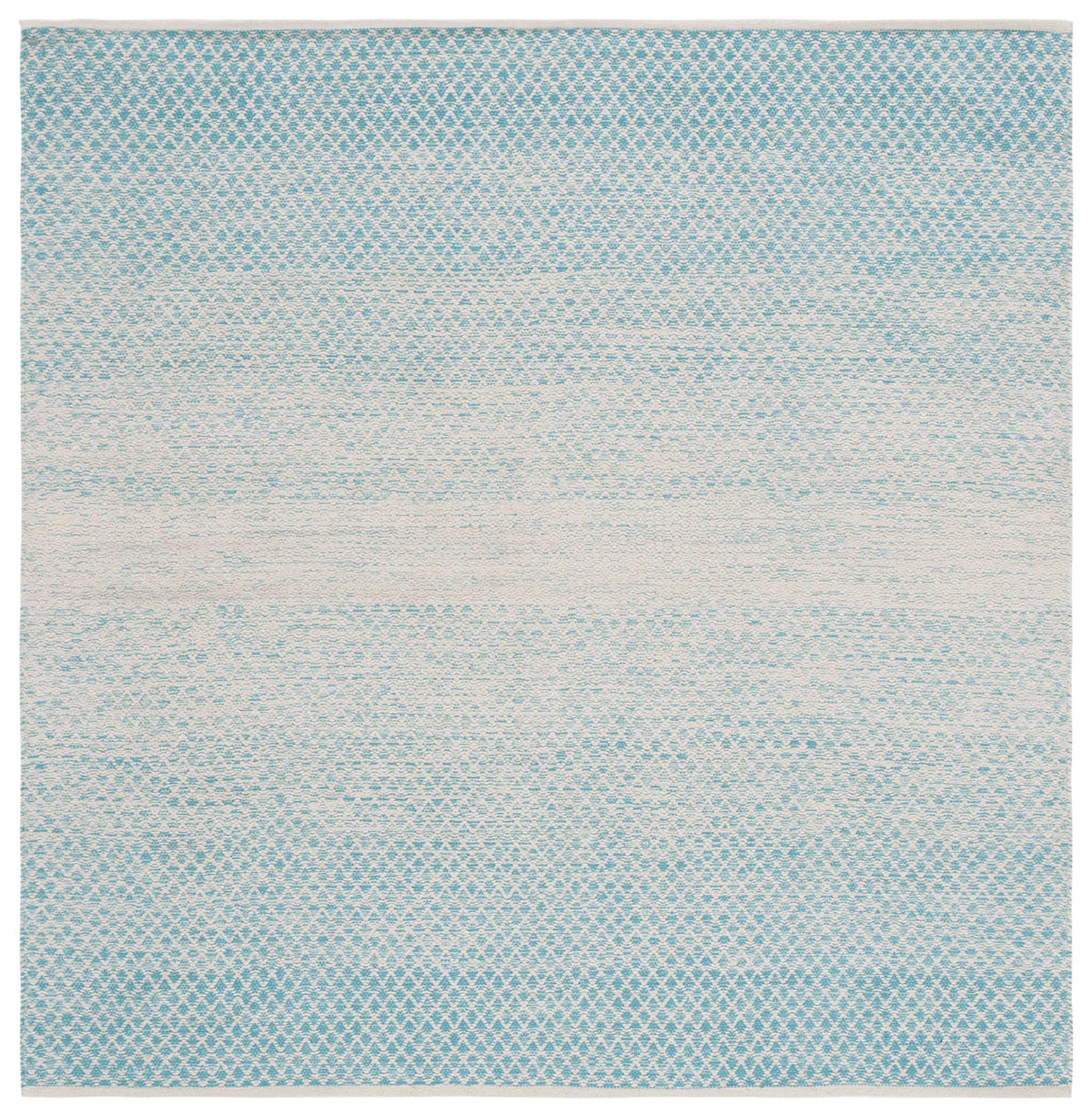 Safavieh Montauk 6'-0" x 6'-0" Rug in Turquoise / Ivory