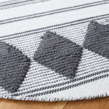Safavieh Montauk 6'-0" x 6'-0" Rug in Dark Grey / Ivory