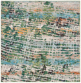 Safavieh Madison 6'-7" x 6'-7" Rug in Green / Rust