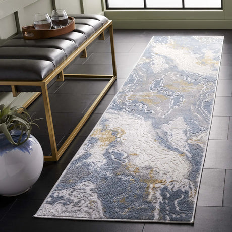 Safavieh Palma 2'-2" x 9'-0" Rug in Beige / Light Blue