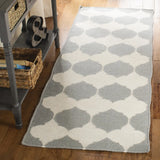 Safavieh Dhurries 2'-6" x 7'-0" Rug in Grey / Ivory