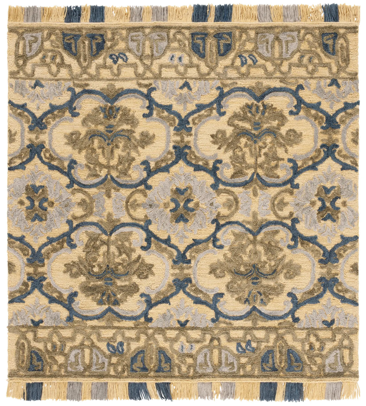 Safavieh Blossom 6'-0" x 6'-0" Rug in Gold / Blue