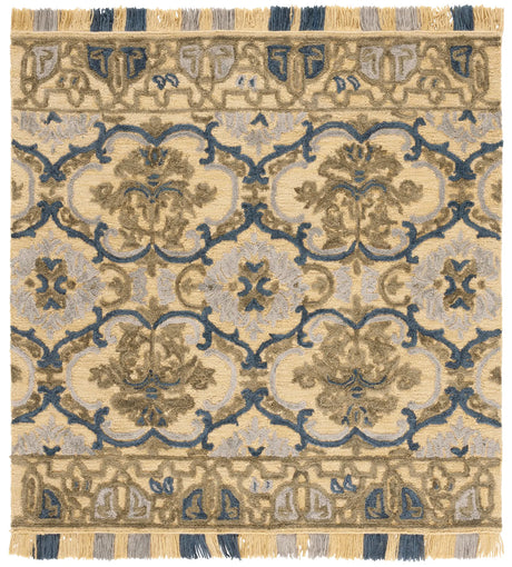 Safavieh Blossom 6'-0" x 6'-0" Rug in Gold / Blue