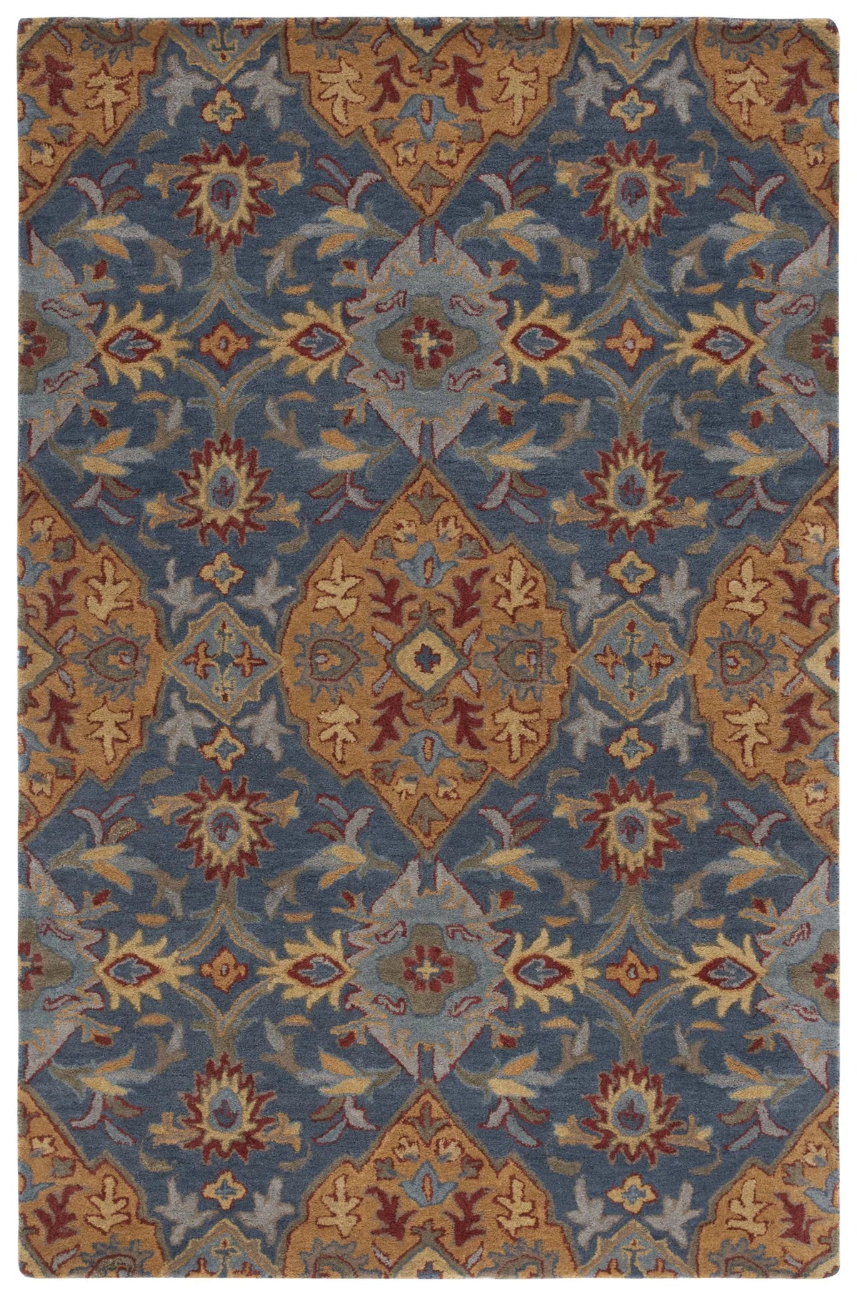 Safavieh Heritage 4'-0" x 6'-0" Rug in Navy / Gold