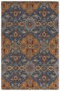Safavieh Heritage 4'-0" x 6'-0" Rug in Navy / Gold