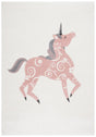 Safavieh Carousel Kids 100 4'-0" x 6'-0" Rug in Ivory / Pink