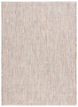 Safavieh Courtyard 4'-0" x 5'-7" Rug in Ivory Grey / Rust