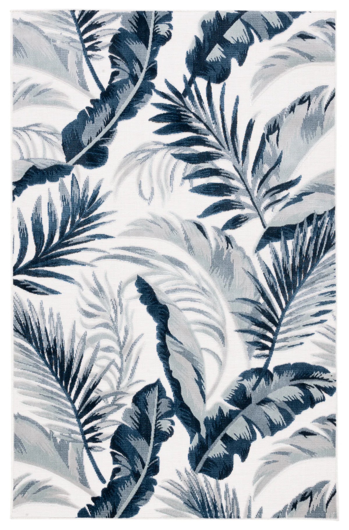 Safavieh Cabana 4'-0" x 6'-0" Rug in Ivory / Navy