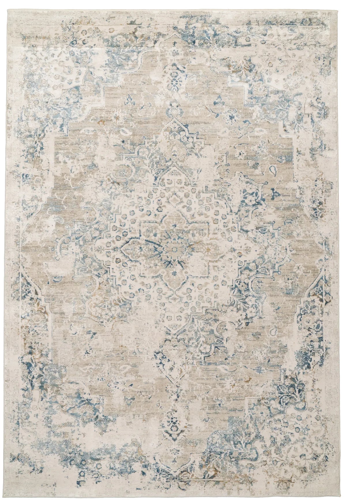 Dynamic Rugs Quartz 27064 Ivory / Grey / Blue Rugs - Rectangular