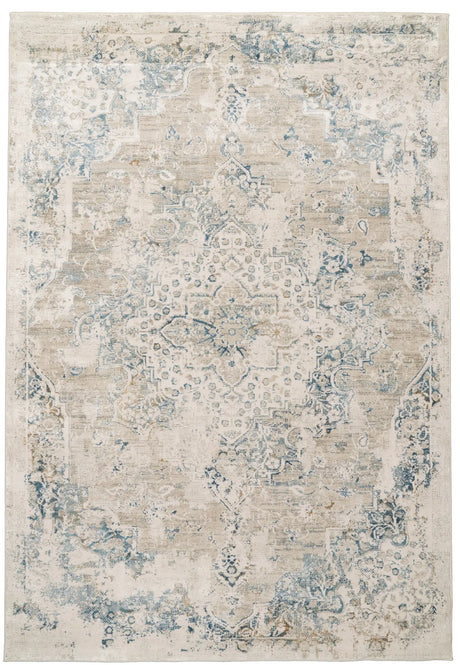Dynamic Rugs Quartz 27064 Ivory / Grey / Blue Rugs - Rectangular