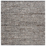 Safavieh Natura 6'-0" x 6'-0" Rug in Black / Ivory