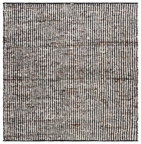 Safavieh Natura 6'-0" x 6'-0" Rug in Black / Ivory