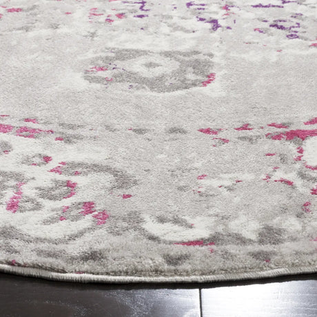 Safavieh Skyler 6'-7" x 6'-7" Rug in Grey / Pink