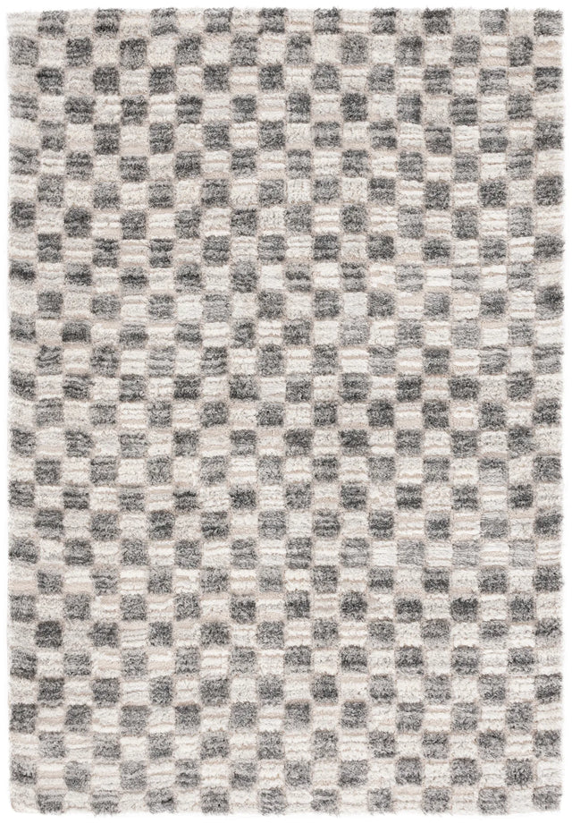 Safavieh Seattle Shag 900 4'-0" x 6'-0" Rug in Ivory / Grey