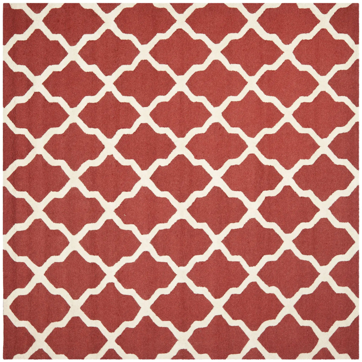 Safavieh Cambridge 8'-0" x 8'-0" Rug in Rust / Ivory