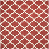 Safavieh Cambridge 8'-0" x 8'-0" Rug in Rust / Ivory