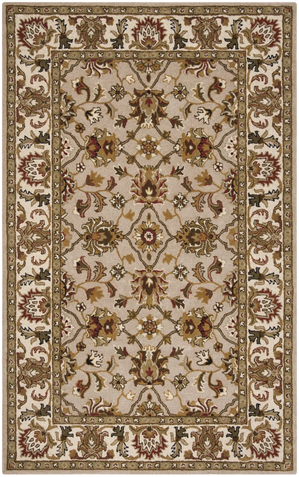 Safavieh Heritage 4'-0" x 6'-0" Rug in Ivory / Light Gold