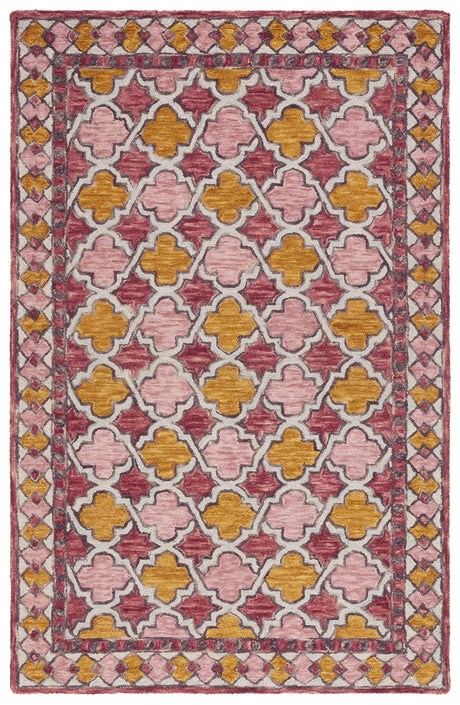 Safavieh Aspen 4'-0" x 6'-0" Rug in Pink / Yellow