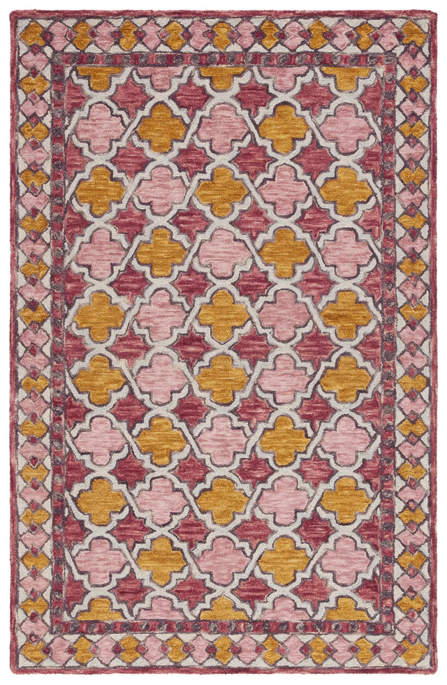 Safavieh Aspen 4'-0" x 6'-0" Rug in Pink / Yellow