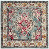 Safavieh Monaco 5'-0" x 5'-0" Rug in Light Blue / Fuchsia